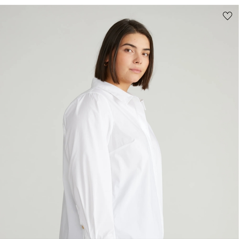 Classic White Button-Up Shirt